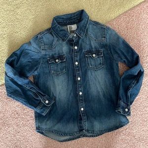 H&M 3-4yrs denim shirt